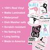 10pcs Cartwheel Gymnastics Sticker Sheet, Funny Energetic Vinyl Decals for Young Gymnasts, Coaches, and Cheer Teams, Waterproof, UV-Resistant, for Laptop, Water Bottle, Journal, Notebook, Phone Case view 4