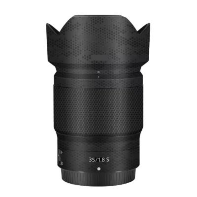 Skin Lens Camera Skin Wrap Vinyl Protective Sticker Photography Accessories for Nikon Z 35mm F1.8S(Mamba Black)