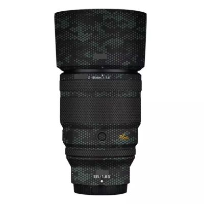 Camera Skin Wrap Lens Skins Protector Anti-Scratch Coat Wrap Cover Sticker for Nikon Z 135mm F1.8 S Plena(Mamba Green)