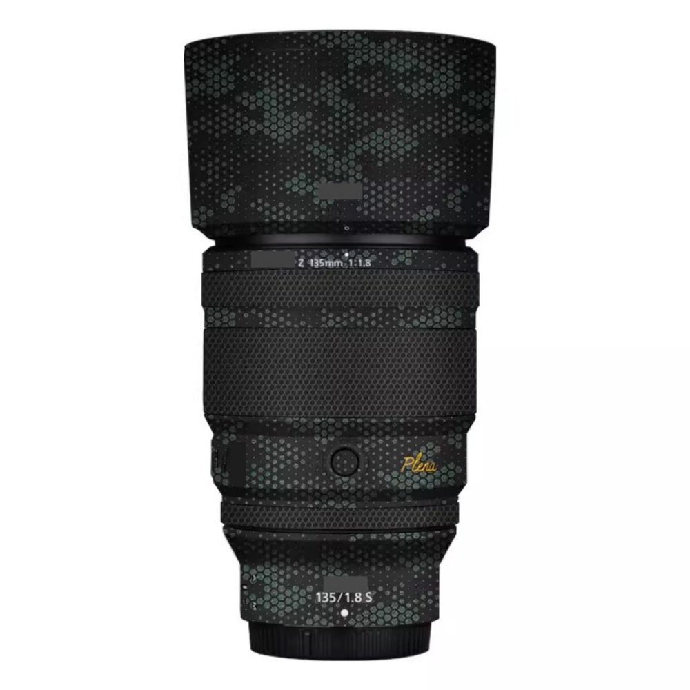 Camera Skin Wrap Lens Skins Protector Anti-Scratch Coat Wrap Cover Sticker for Nikon Z 135mm F1.8 S Plena(Mamba Green)