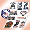 10pcs Biker Sticker Sheet, Funny Vinyl Decals for Motorcycle Riders, and Road Lover, Waterproof, UV-Resistant, for Laptop, Helmet, Water Bottle, Notebook, Tool Box, Phone Case view 3