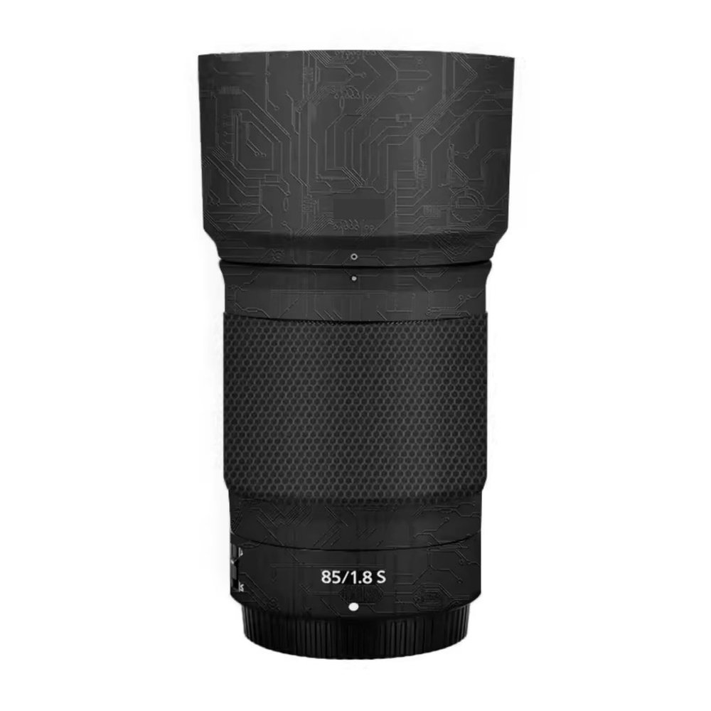 Lens Skin Vinyl Wrap Film Camera Protective Sticker for Nikon Z 85mm F1.8S Protector Coat Photography Accessories(Circuit Black)