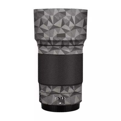 Lens Skin Vinyl Wrap Film Camera Protective Sticker for Nikon Z 85mm F1.8S Protector Coat Photography Accessories(Triangle Titanium)