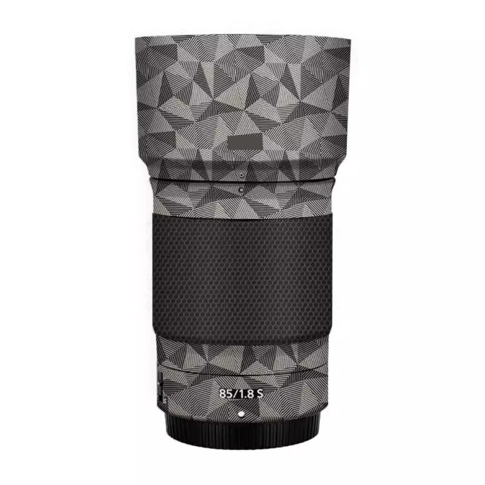 Lens Skin Vinyl Wrap Film Camera Protective Sticker for Nikon Z 85mm F1.8S Protector Coat Photography Accessories(Triangle Titanium)