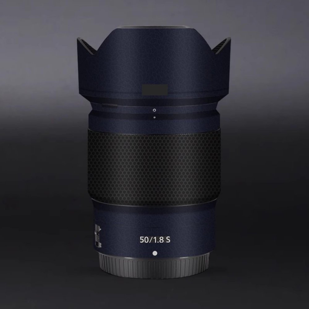 for Nikon Z 50mm F1.8S Camera Lens Sticker Coat Wrap Protective Film Body Protector Decal Skin 50 1.8(Matte Indigo