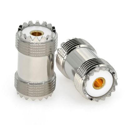 Ahoaepy 2PCS PL259 SO239 UHF Barrel Coax Connector CB Radio Antenna Adapter, SO239 Female to UHF Female Coaxial Cable Adapter for CB Ham Radios, LMR, SWR Meter