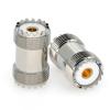 Ahoaepy 2PCS PL259 SO239 UHF Barrel Coax Connector CB Radio Antenna Adapter, SO239 Female to UHF Female Coaxial Cable Adapter for CB Ham Radios, LMR, SWR Meter view 1