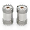 Ahoaepy 2PCS PL259 SO239 UHF Barrel Coax Connector CB Radio Antenna Adapter, SO239 Female to UHF Female Coaxial Cable Adapter for CB Ham Radios, LMR, SWR Meter view 2