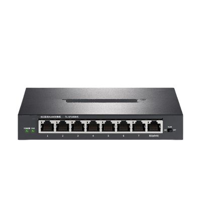 8-Port 100Mbps VLAN Ethernet Switch 100BASE-T Network Hub Internet Splitter Loop Detection Auto MDI/MDIX TL-SF1008VE(UK Adapter)