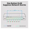 8-Port 100Mbps VLAN Ethernet Switch 100BASE-T Network Hub Internet Splitter Loop Detection Auto MDI/MDIX TL-SF1008VE(UK Adapter) view 3