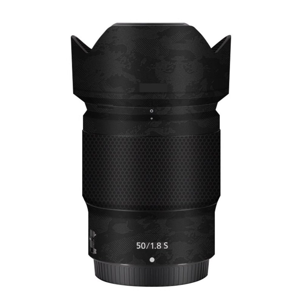 for Nikon Z 50mm F1.8S Camera Lens Sticker Coat Wrap Protective Film Body Protector Decal Skin 50 1.8(Knight Black