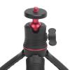 Portable Desktop Mini Tripod, Extendable Camera Tripod, Compact Selfie Stick Stand with Anti Slip Silicone Pad for Webcam Camera Vlogging Travel Hiking view 3