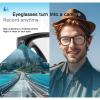 Ai Translator Smart Glasses for Men Women, 11 Languages Translation, Bluetooth Audio Sunglasses with Photochromic Lenses, Smart Glasses Supports Video Photo for Travel Music view 3