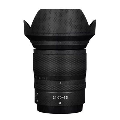 Camerea Lens Skin Anti-Scratch Sticker for Nikon Z 24-70mm F4S Coat Vinly Protective Film Body Protector Decals Cover 24-70 4(Mamba Black)