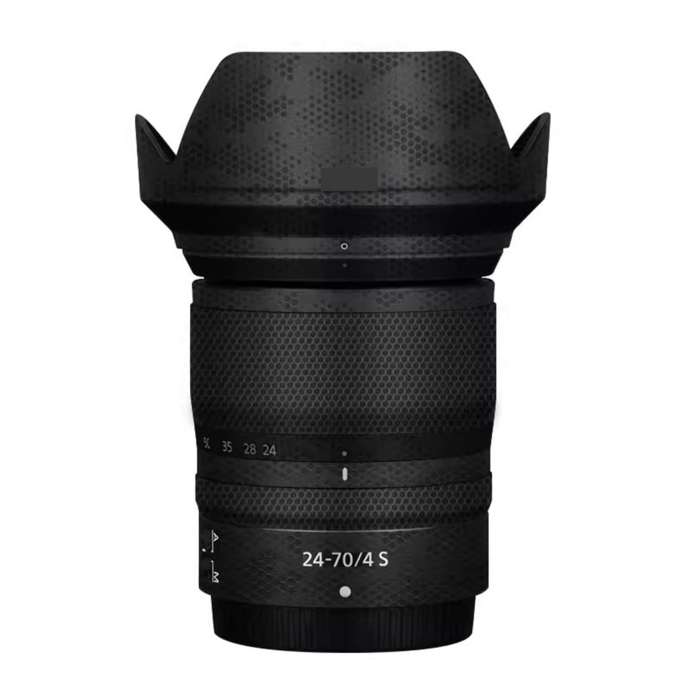 Camerea Lens Skin Anti-Scratch Sticker for Nikon Z 24-70mm F4S Coat Vinly Protective Film Body Protector Decals Cover 24-70 4(Mamba Black)
