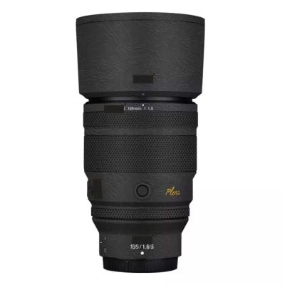 Camera Skin Wrap Lens Skins Protector Anti-Scratch Coat Wrap Cover Sticker for Nikon Z 135mm F1.8 S Plena(Contour Black)