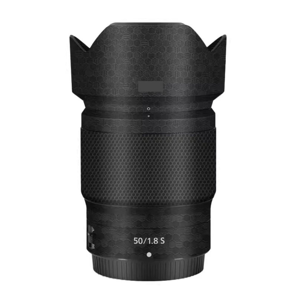 for Nikon Z 50mm F1.8S Camera Lens Sticker Coat Wrap Protective Film Body Protector Decal Skin 50 1.8(Honeycomb Black