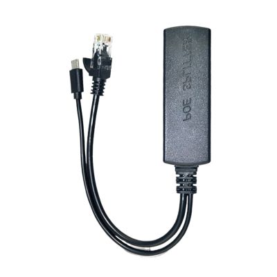 POE Splitter 10/100Mbps IEEE802.3af 44-57V to 5V 2.4A USB Power Supply