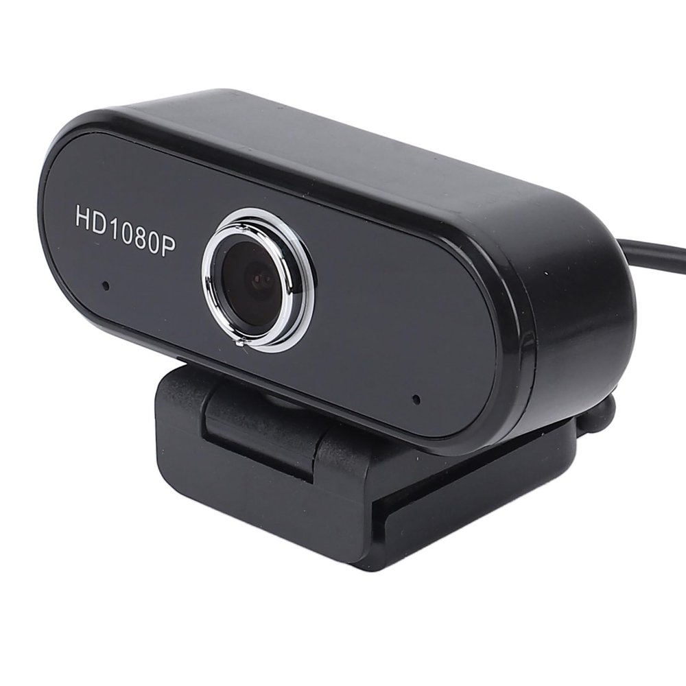 1080P HD Webcam with Mic, Rotatable Computer Camera with Adjustable 120 Wide Angle Lens, Plug and Play, for Video Calling Conference PC Laptop