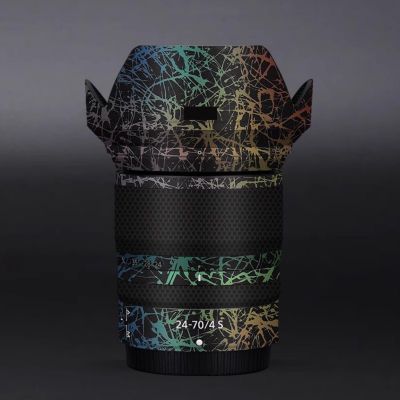 Camerea Lens Skin Anti-Scratch Sticker for Nikon Z 24-70mm F4S Coat Vinly Protective Film Body Protector Decals Cover 24-70 4(Splash Rainbow Black)