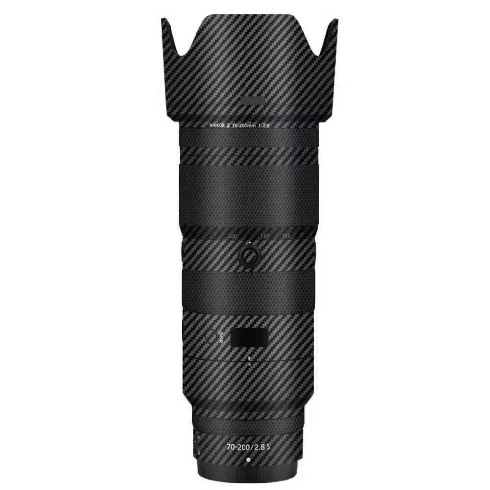 70-200 2.8 Camera Lens Skin Coat Wrap Protective Film Body Decal Anti-Scratch Sticker Accessories for Nikon Z 70-200mm F2.8 VR S(Carbon Fiber Black)