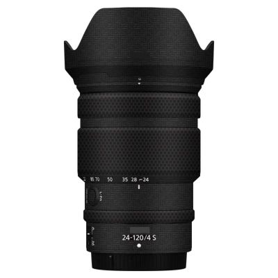 Anti-Scratch Camera Lens Sticker for Nikon Z 24-120mm F4S Coat Wrap Protective Film Body Protector Skin Cover for 24-120 4(Armor Fiber Black)