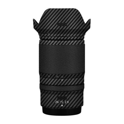 Camera Lens Protector Coat Protective Film Body Vinly Wrap Skin Premium Sticker for Nikon Z 28-75mm F2.8 Photography Decal 28-75 2.8(Carbon Fiber Black)