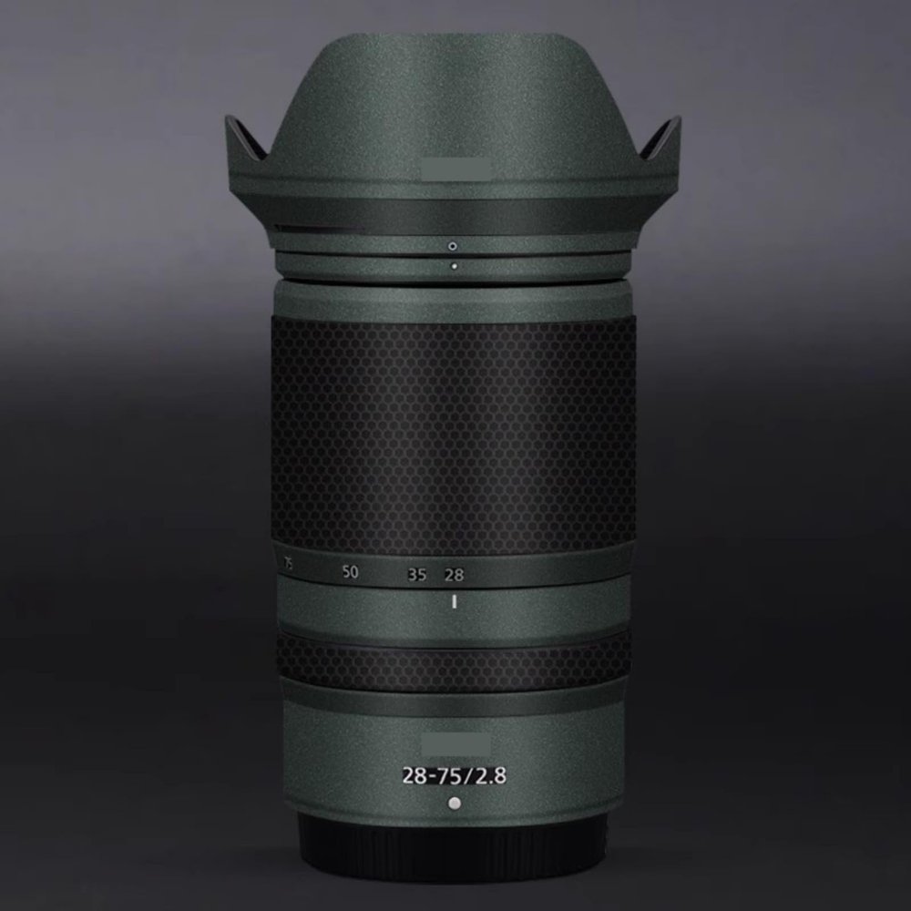 Camera Lens Protector Coat Protective Film Body Vinly Wrap Skin Premium Sticker for Nikon Z 28-75mm F2.8 Photography Decal 28-75 2.8(Turquoise Green)