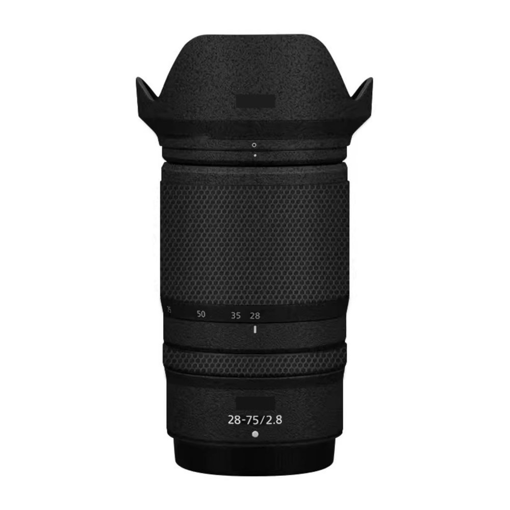 Camera Lens Protector Coat Protective Film Body Vinly Wrap Skin Premium Sticker for Nikon Z 28-75mm F2.8 Photography Decal 28-75 2.8(Frosted Black)