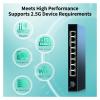 2.5GbE 8-Port Network Switch 2.5Gbps Ethernet Switch 10Gb SFP+ Slot Home Lab Small Setup Unmanaged and Play Switch(EU Adapter) view 3