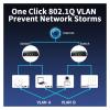 2.5GbE Managed Switch 5 Ports 2500M Network 10G SFP+ Slot Uplink Web Management Static Link Aggregation Hub Internet Splitter(UK Plug) view 4