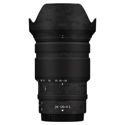 Anti-Scratch Camera Lens Sticker for Nikon Z 24-120mm F4S Coat Wrap Protective Film Body Protector Skin Cover for 24-120 4(Knight Black)