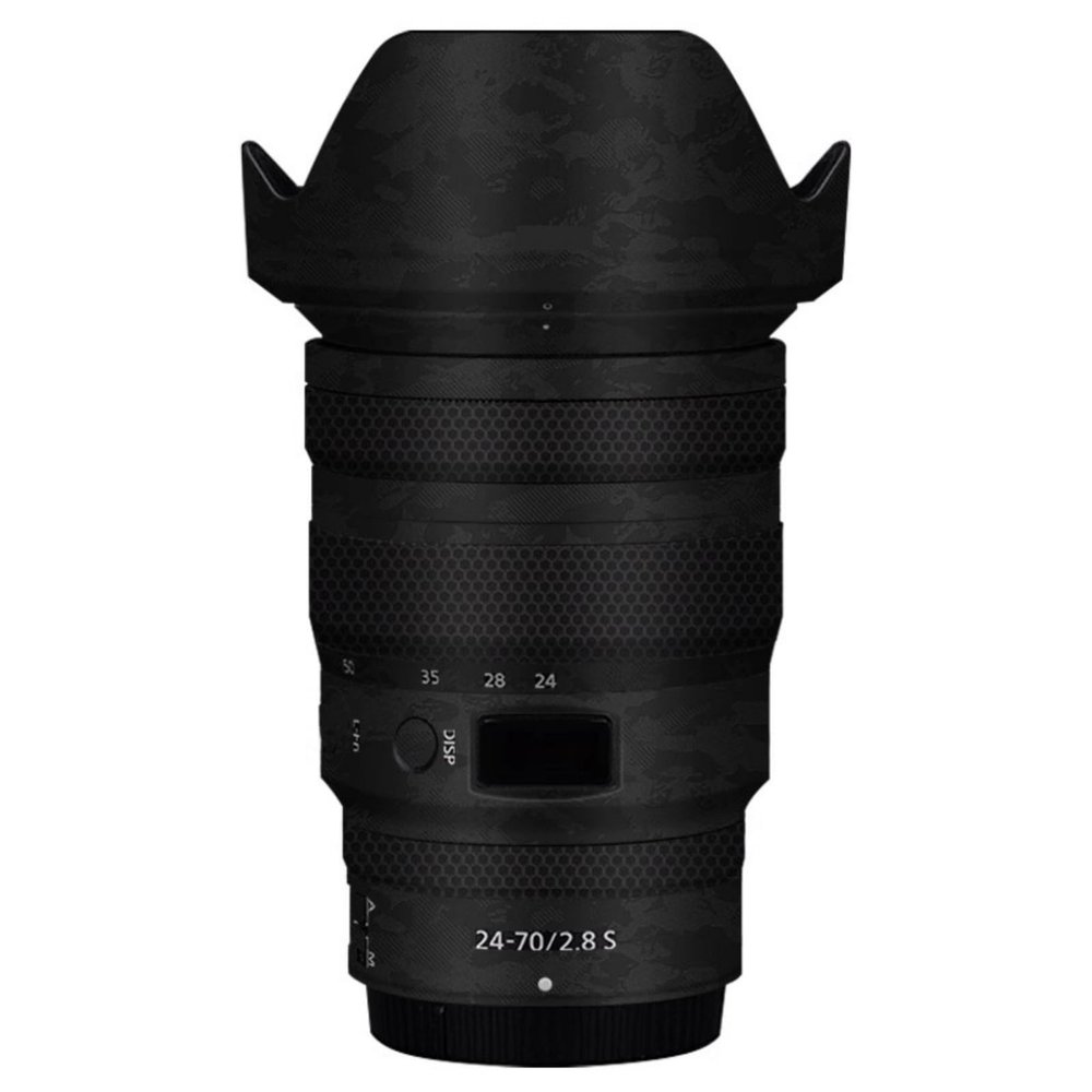 Lens Cap Skin Anti-Scratch Camera Sticker for Nikon z 24-70mm F2.8S Protective Wrap Film Body Protector Decal 24-70 2.8(Knight Black)