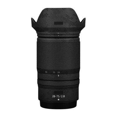 Camera Lens Protector Coat Protective Film Body Vinly Wrap Skin Premium Sticker for Nikon Z 28-75mm F2.8 Photography Decal 28-75 2.8(Mamba Black)