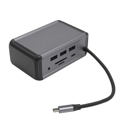 12 in 1 USB C Hub, Aluminum Alloy Docking Station with, PD, RJ45, USB3.0 for Laptop