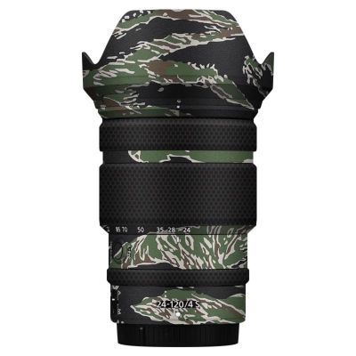 Anti-Scratch Camera Lens Sticker for Nikon Z 24-120mm F4S Coat Wrap Protective Film Body Protector Skin Cover for 24-120 4(Tiger Stripe Camo)
