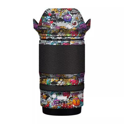 JERXTTON Camera Lens Protector Coat Protective Film Body Vinly Wrap Skin Premium Sticker For Nikon Z 28-75mm F2.8 Photography Decal 28-75 2.8(Graffiti White)