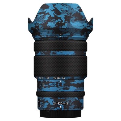 Anti-Scratch Camera Lens Sticker for Nikon Z 24-120mm F4S Coat Wrap Protective Film Body Protector Skin Cover for 24-120 4(Knight Blue)