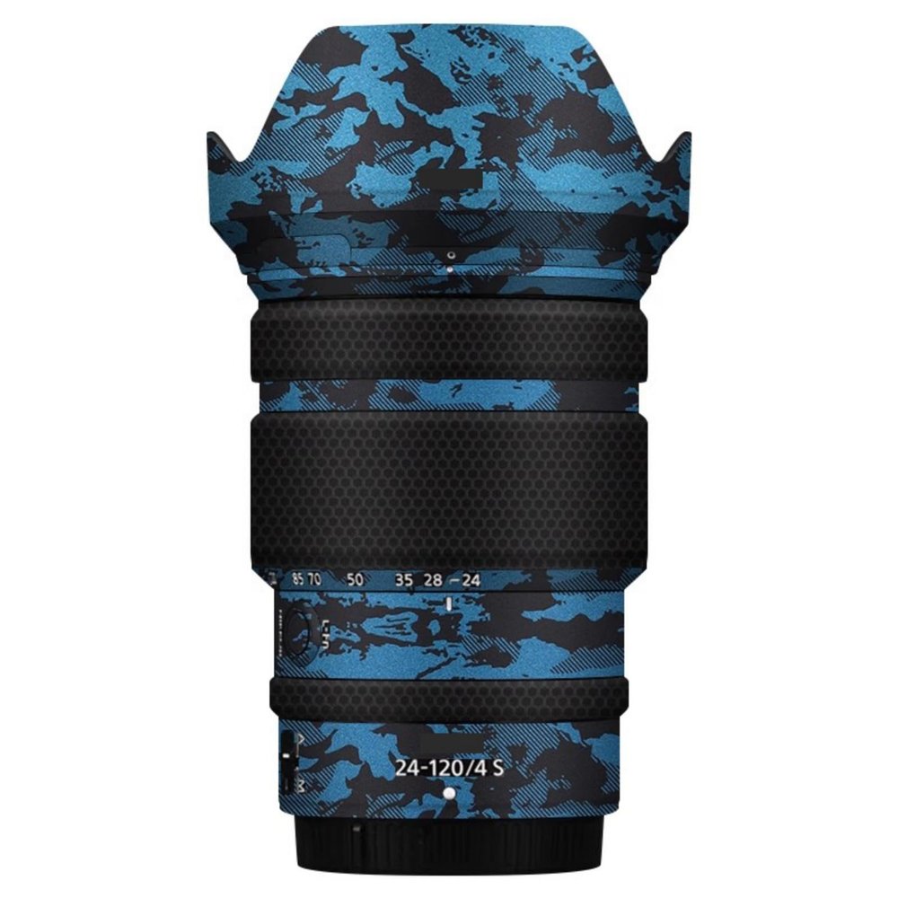 Anti-Scratch Camera Lens Sticker for Nikon Z 24-120mm F4S Coat Wrap Protective Film Body Protector Skin Cover for 24-120 4(Knight Blue)