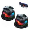 UUM Portable Bluetooth 5.4 Speaker with LED Lights, Phone Magnetic Stand, TWS Pairing, Fit for iPhone, Android, Laptops, PC, Stereo Multifunctional Wireless Speakers. (Black 1 Piece) view 2