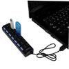 SHINEOFI Port USB Hub Off Multi Charger for Laptop and Pc High-Speed Data to Mbps Ergonomic Design Black USB Expander for Devices view 4