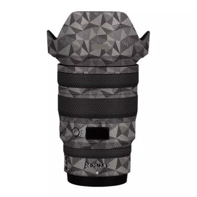 24-70 2.8 Anti-Scratch Camera Lens Cap Skin Sticker for Nikon NIKKOR Z 24-70mm F2.8 S Protective Wrap Film Body Protector Decal f/2.8 S(Triangle Titanium)