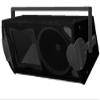 106-2410W Three Piece Horizontal Yoke Assembly, White for use with AFI-4 Contractor Series Loudspeaker System, Attach to The Sides of The Cabinet with an Adaptor Channel view 1
