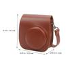 NUOBESTY Travel Camera Bag Shoulder Strap Removable Camera Cover for Mini Scratch-resistant Pu Photography Case Practical Design for Easy Use view 2
