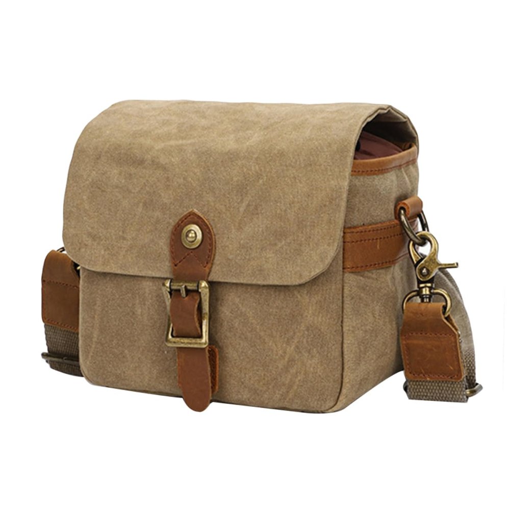 NUOBESTY Dslr Camera Bag Storage Compartment Crossbody Camera Lens Bag for Outdoor Easy to Carry and Wear