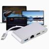4 in 1 Multifunction Type C to USB 3.0 RJ45 PD Converter with 4K Video Output for Stable Internet Access and Resolution Display view 2