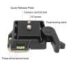 Grcfumo Quick Release Plate, Aluminum Alloy Tripod Quick Release Mount, Quick Release Plate Adapter with Rubber Soft Cushion for Level view 2