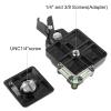 Grcfumo Quick Release Plate, Aluminum Alloy Tripod Quick Release Mount, Quick Release Plate Adapter with Rubber Soft Cushion for Level view 4