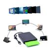 Tofficu Portable USB Floppy Disk Drive External Diskette Data Transfer Device Compatible with Windows No Driver Needed and Lightweight for Travel Black view 3
