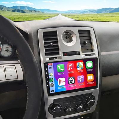Double Din Car Radio for Chrysler 300 C 300C 2004 2005 2006 2007 Radio Upgrade, 9 inch Touch Screen Android Radio with Wireless Carplay Stereo Bluetooth FM RDS AHD Backup Camera SWC, 2+32G
